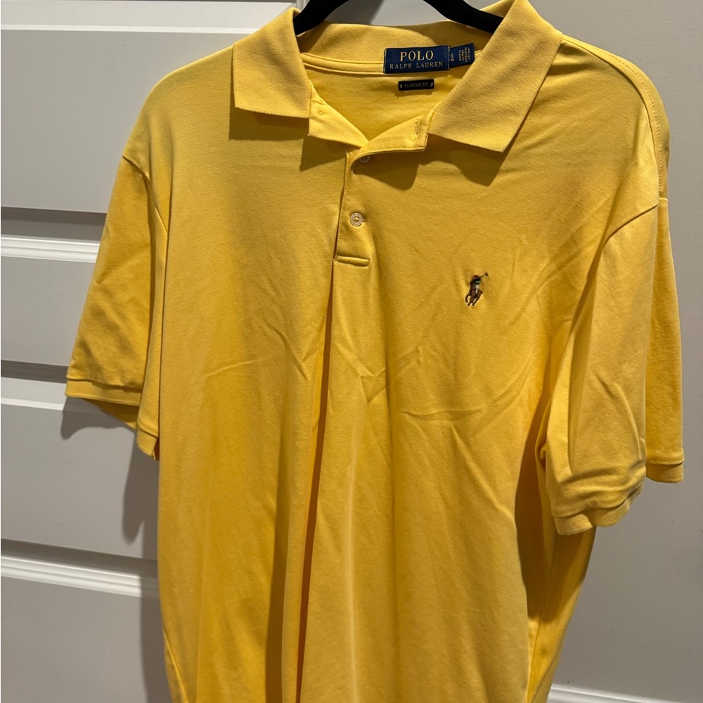 Polo by Ralph Lauren Men's Bright Yellow Polo Shirt